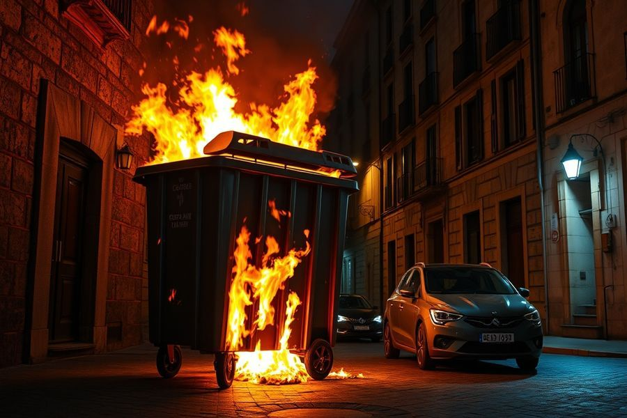 Soria: ¿Capital Europea del Contenedor en Llamas? El Misterio que Calienta la Calle Santa Clara